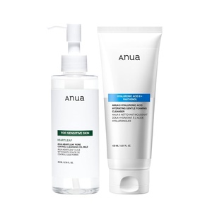 image:imageANUA Gentle Double Cleanser Duo Heartleaf Pore Control Cleansing Oil Mild amp Hydrating Gentle Foaming Face wash for Double Cleansing Daily Facial Cleanser Korean Skincare