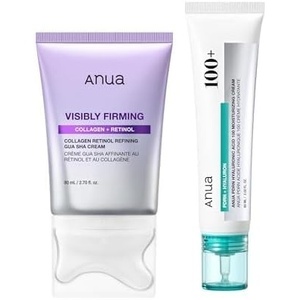 image:imageANUA Viral Face Cream Duo PDRN Hyaluronic Acid 100 Moisturizing Cream amp Collagen Retinol Refining Gua Sha Cream Hydrating amp Lifting Care Set Korean Skincare