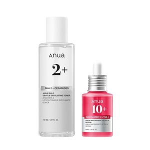 image:imageAnua 2 BHA  10 Niacinamide Skin Booster Duo  10 Niacinamide  4 Tranexamic Acid Serum for Dull Skin Gentle Exfoliating Toner Salicylic Acid for pore Control Korean Skincare set
