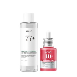 image:imageAnua Glass Skin Prep Duo 10 Niacinamide4 Tranexamic Acid Serum amp Heartleaf 77 Soothing Toner for glow skin Hyaluronic Acid Vitamin B12 Calming Hydrating pH balance Korean Skincare Set