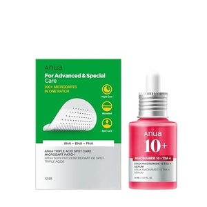 image:imageAnua Spot Eraser Duo Niacinamide 10  TXA 4 Serum amp Triple Acid Spot Care Microdart Patch