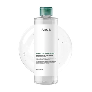 image:imageANUA Heartleaf Low pH Deep Cleansing Water Micella Water Panthenol Squalane Makeup Remover for Sensitive Skin Korean Skin Care 500g 1763 oz1763 Ounce Pack of 1