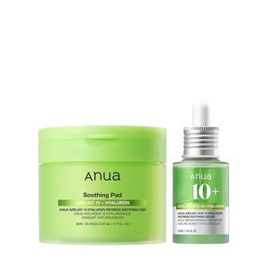 image:imageAnua Azelaic Acid Redness Soothing Prep amp Boost Duo Soothing amp Calming Synergy Spot care with Mini Sheet mask for Day amp Night Routine Korean skincare set