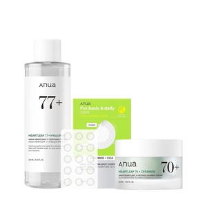 image:imageAnua Soothing Trio Heartleaf 77 Soothing Toner 845 floz Heartleaf 70 Soothing Cream 169 floz UltraThin Spot Cover Patch 75 Counts