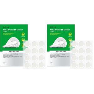 image:imageAnua Triple Acid Spot Care Microdart Patch Early Stage Spot 200 Microdarts with AHA  BHA  PHA Centella Hydrocolloid Patch for Overnight NonComedogenic Korean Skincare 12 ea Pack of 212 Count Pack of 2