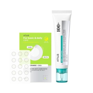 image:imageANUA Hydration amp Acne Care Set PDRN Hyaluronic Acid 100 Moisturizing Cream UltraThin Spot Cover Patch Lightweight Glass Skin Moisturizer amp Hydrocolloid Pimple Patch for Sensitive AcneProne Skin